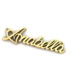 Custom silver gold plated name necklace ( adjustable chain included )