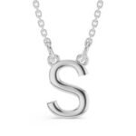 14K gold Initial Pendant W/ Chain | A-Z Available | White gold,yellow gold & Rose gold - Image 2