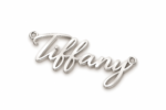 Custom silver gold plated name necklace ( adjustable chain included ) - Image 3